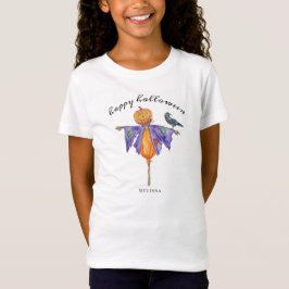 Camiseta Halloween Scarecrow con calabaza
