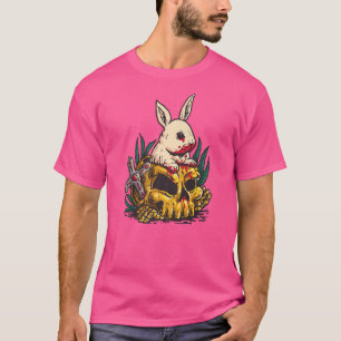 Camiseta Halloween Scary Bloody Bunny Scary Halloween Autum