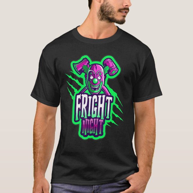 Camiseta Halloween Scary Clown Fright Night 1 (Anverso)
