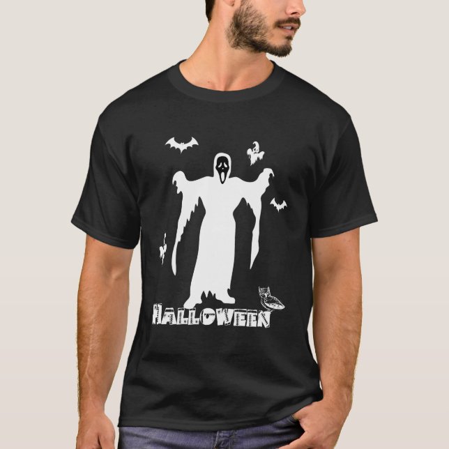 Camiseta Halloween Scary Death Face 2/2 (Anverso)