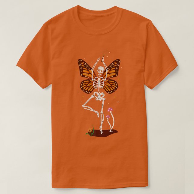 Camiseta Halloween Scary Fairy Ghosts Esqueletos Witch Skel (Diseño del anverso)