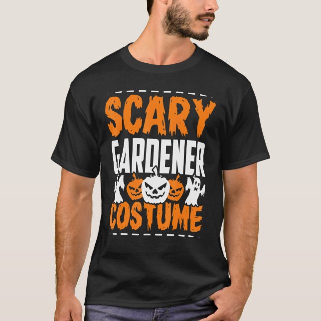Camiseta Halloween Scary Gardener Costume (Anverso)