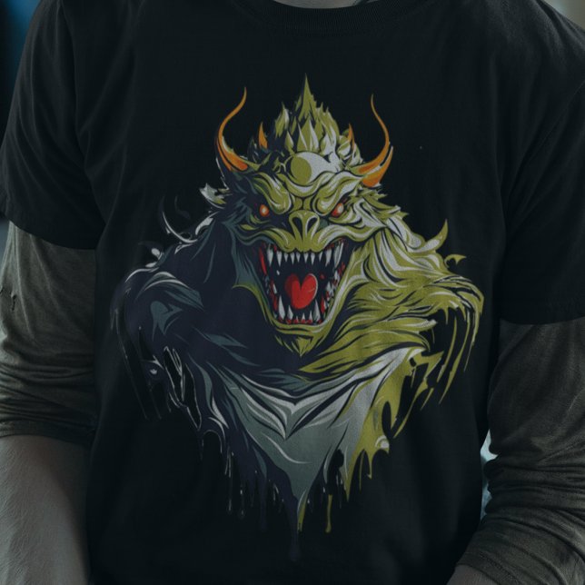 Camiseta Halloween Scary Monster AI Art (Subido por el creador)
