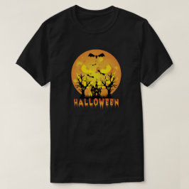 Camiseta Halloween Scary Moon Face