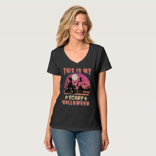 Camiseta Halloween Scary Nigh (Anverso completo)