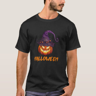 Camiseta Halloween Scary Pumpkin Funny Cabeza de calabaza