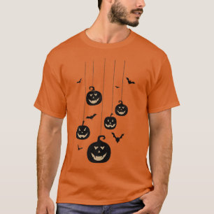 Camiseta Halloween Scary Pumpkins Sombrerosos Hombres Linte