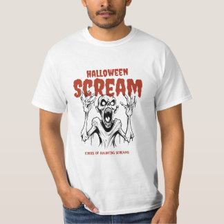 Camiseta Halloween Scream white