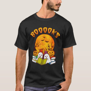 Camiseta Halloween Shirt Funny Men BOOOOOTS GHOST Book Gift