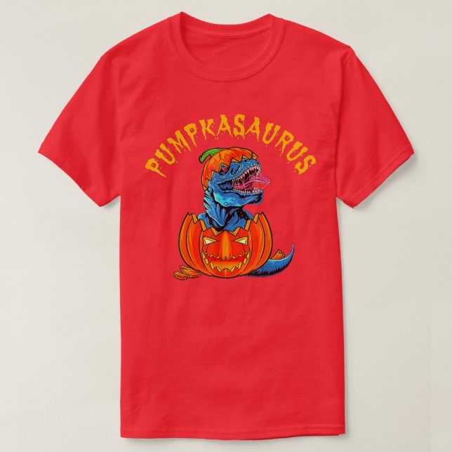 Camiseta Halloween-Shirt Pumpkasaurus Dinosaur-ShirtBoy Pum (Diseño del anverso)