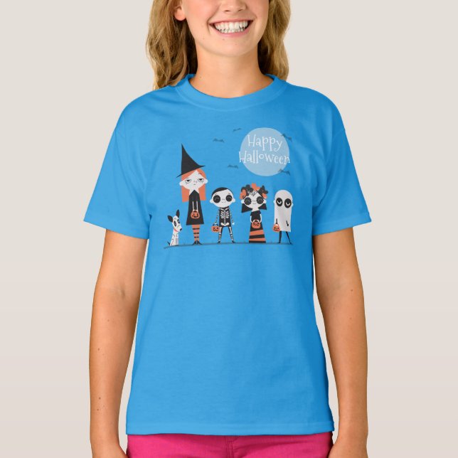 Camiseta Halloween simple pero elegante | Sleeve Shirt (Anverso)