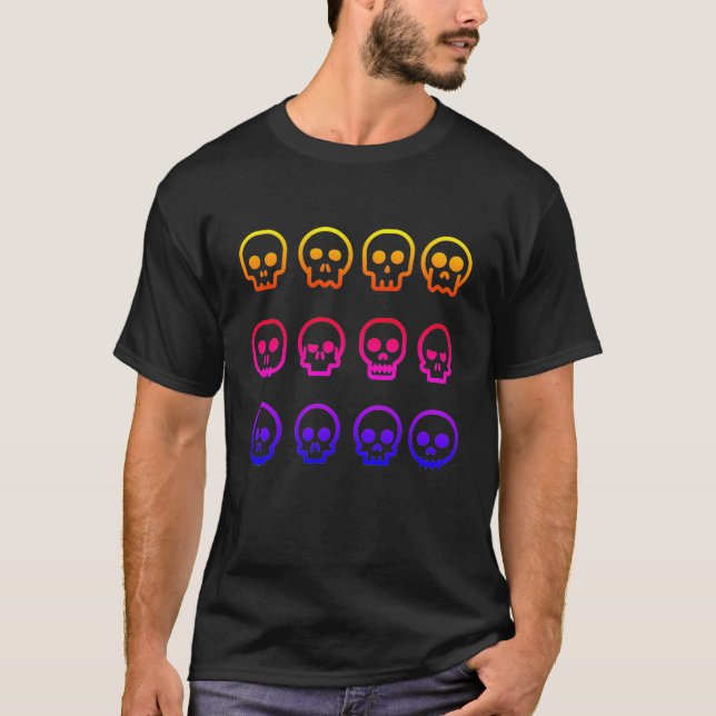 Camiseta HALLOWEEN skeleton (Anverso)