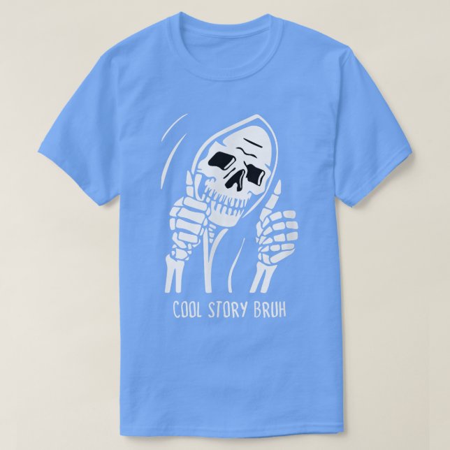 Camiseta Halloween, Skeleton  (Diseño del anverso)
