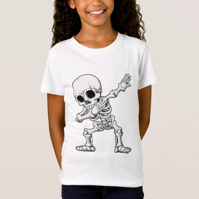 Camiseta Halloween Skeleton Dabbing T-Shirt (Anverso)