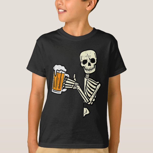 Camiseta Halloween Skeleton Dad Funny Lazy Skull Costume Pa (Anverso)