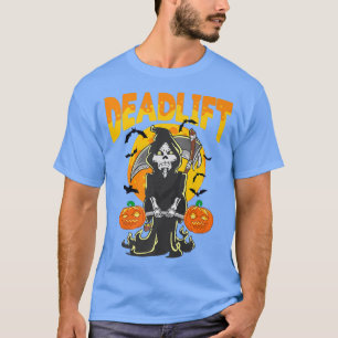Camiseta Halloween Skeleton Deadlift Bodybuilder Wi