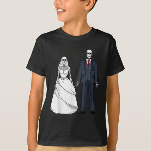 Camiseta Halloween Skeleton Death Deed Mating Bride & amp;