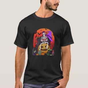 Camiseta Halloween Skeleton Gamer con controlador Graveyard