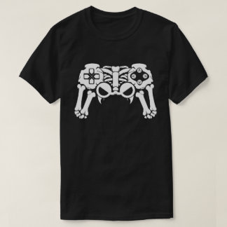 Camiseta Halloween Skeleton Gamer Video Game Controller