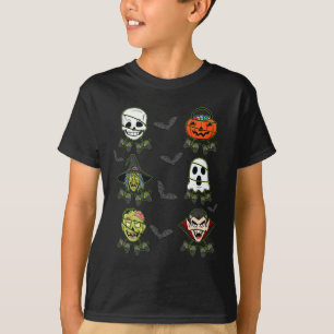 Camiseta Halloween Skeleton Gaming Witch Vampiro Zombie Boy