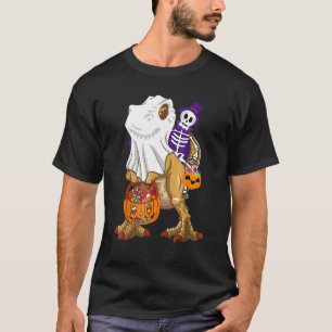 Camiseta Halloween Skeleton Rimmy Dinosaur Rex Pump