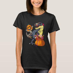 Camiseta Halloween Skeleton Rimmy Dinosaur Rex Pump