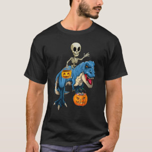 Camiseta Halloween Skeleton Rimmy Dinosaur Rex Pump
