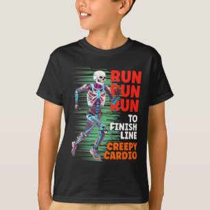 Camiseta Halloween Skeleton Runner Creepe Cardio Jogger Spo