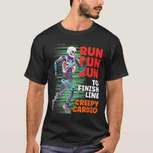 Camiseta Halloween Skeleton Runner Creepe Cardio Jogger Spo