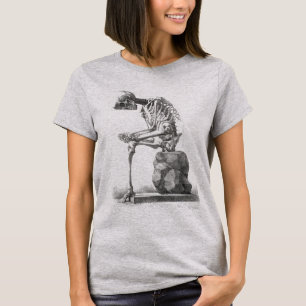 Camiseta Halloween Skeleton Sitting Anatomy