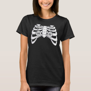 Camiseta Halloween Skeleton Zombie Gaming Controllers Mummy