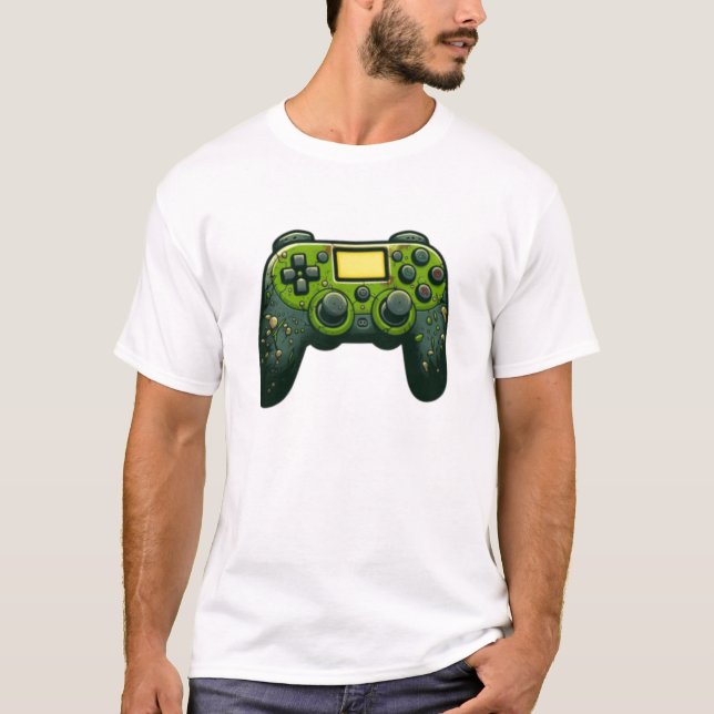 Camiseta Halloween Skeleton Zombie Gaming Controllers Mummy (Anverso)