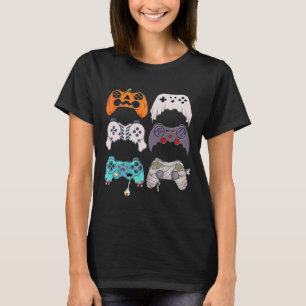 Camiseta Halloween Skeleton Zombie Gaming Controllers Mummy