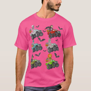Camiseta Halloween Skeleton Zombie Riding Monster Truck Vam