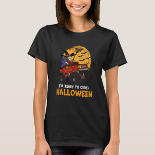 Camiseta Halloween Skeleton Zombie Riding Monster Truck Vam