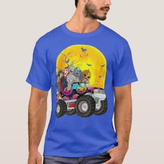 Camiseta Halloween Skeleton Zombie Riding Monster Truck Vam