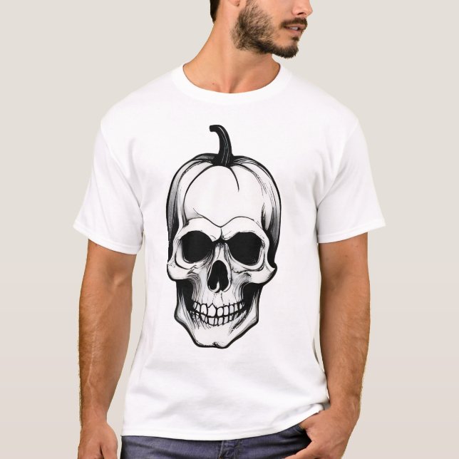 Camiseta Halloween Skull (Anverso)