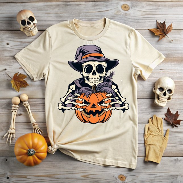 Camiseta Halloween skull, a macabre hug (Subido por el creador)