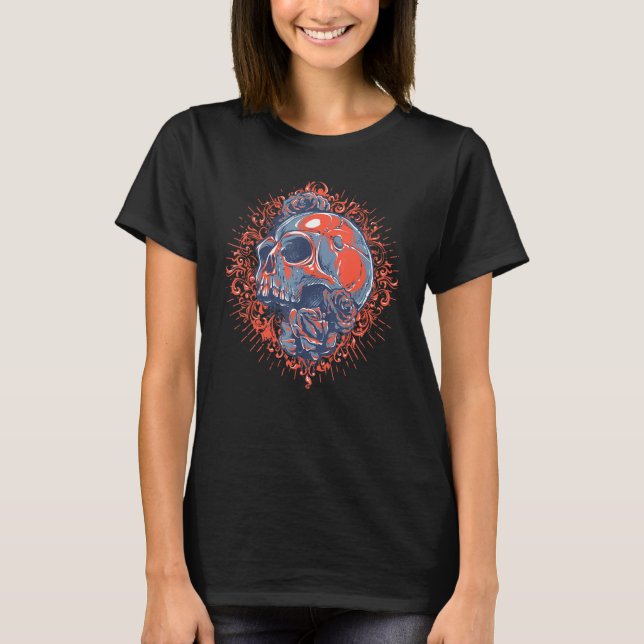 Camiseta Halloween Skull Esoteric Occulic Satanic Blackcraf (Anverso)