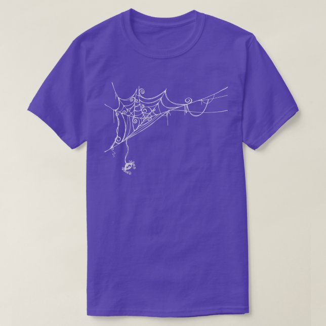 Camiseta Halloween Spider Web Spooky    CostumeWhite 3996 (Diseño del anverso)