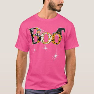 Camiseta Halloween  Spider Web Witch Hat Cute Boo 