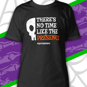 Camiseta Halloween Spirit Spooky Skull Funny Halloween