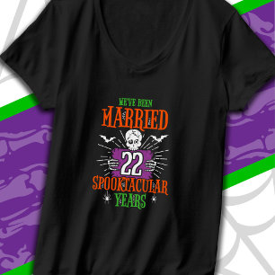 Camiseta Halloween Spooktacular 22° Aniversario Boda