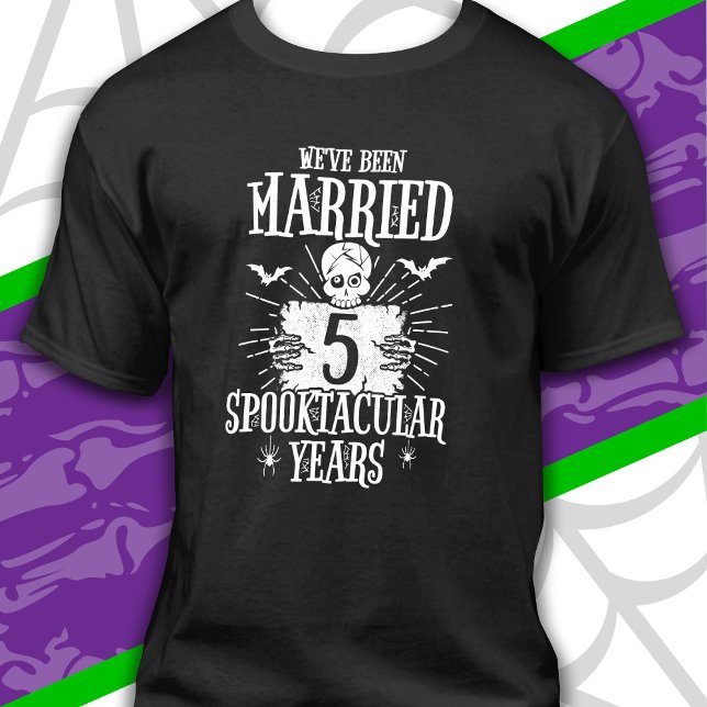 Camiseta Halloween Spooktacular 5º Aniversario Boda (Subido por el creador)