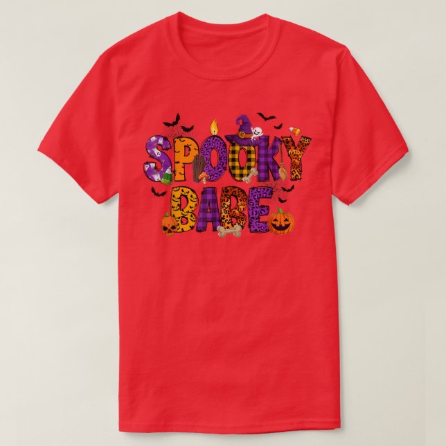 Camiseta Halloween Spooky Babe Pumpkin Leopard Halloween Ba (Diseño del anverso)