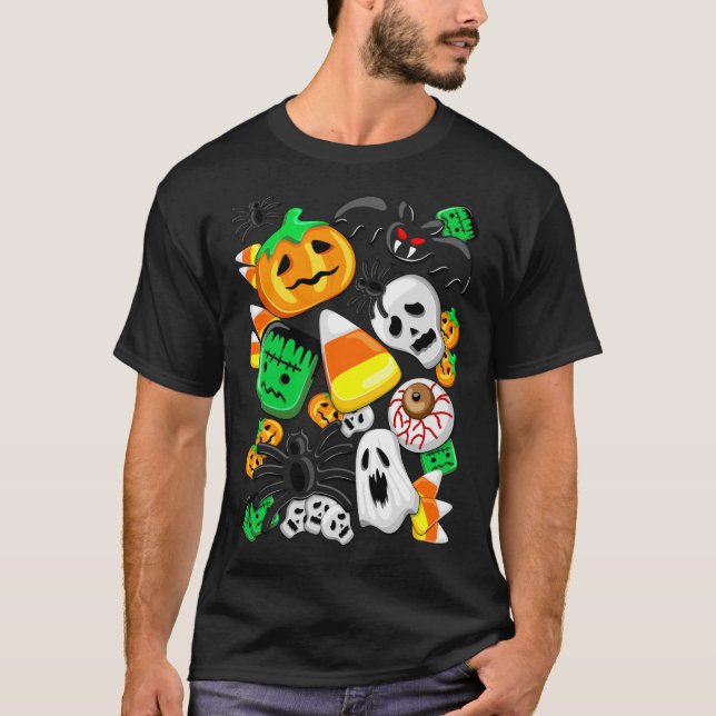 Camiseta Halloween Spooky Candies Fiesta (Anverso)