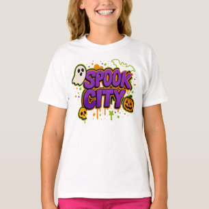 Camiseta Halloween Spooky City Graffiti Cloex