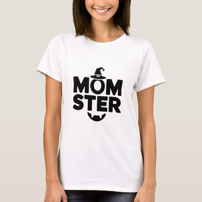 Camiseta Halloween Spooky Cute Momster (Anverso)