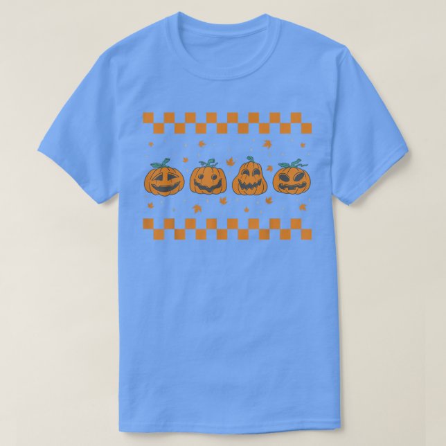 Camiseta Halloween Spooky Hello Pumpkin Season Costume Cote (Diseño del anverso)