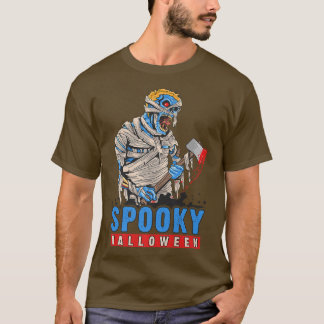 Camiseta Halloween, Spooky Mummy Zombie With Ae 4179